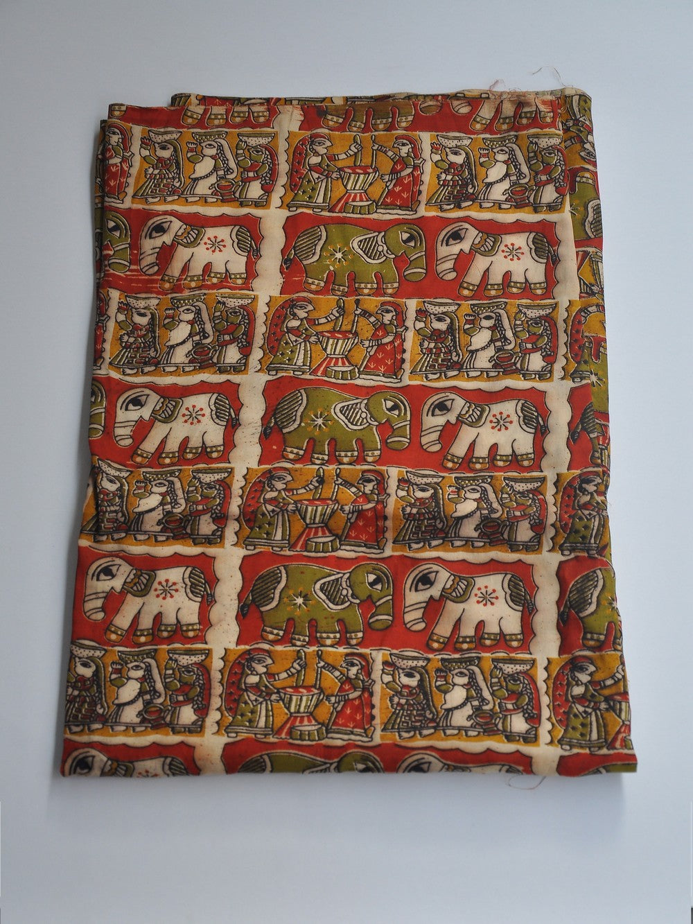 Kalamkari Silk Running Fabric [D10725066]