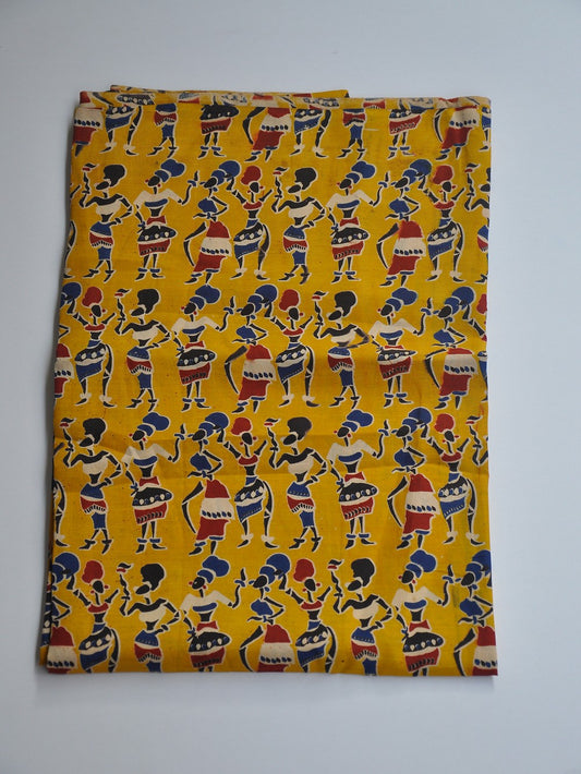 Kalamkari Silk Running Fabric [D10725067]