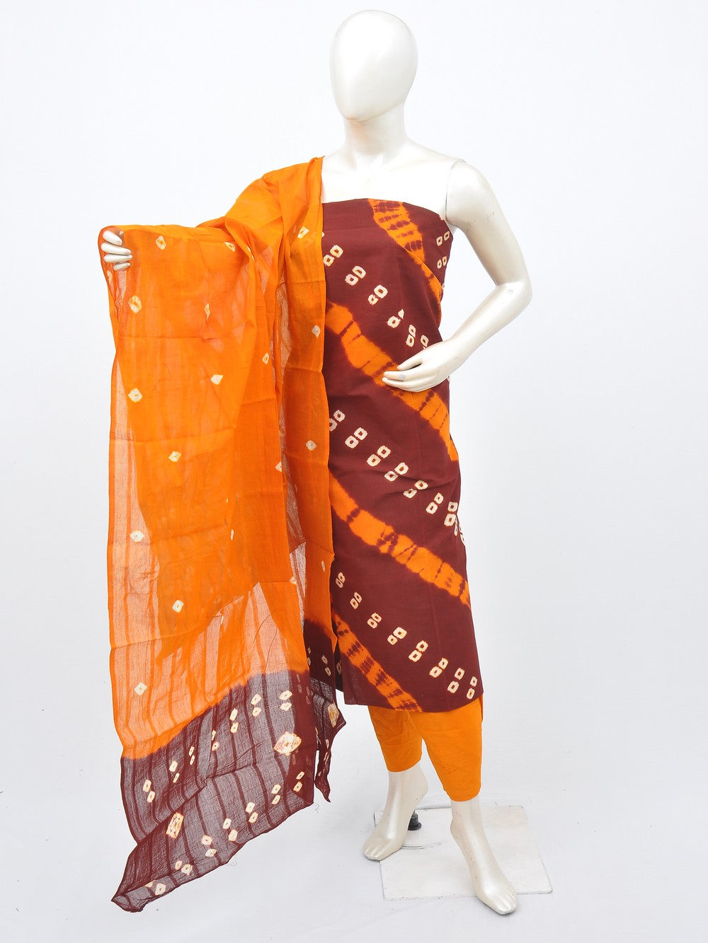 Nemi Rayon Wax Batik With Contras Matching Dress Material: Textilecatalog