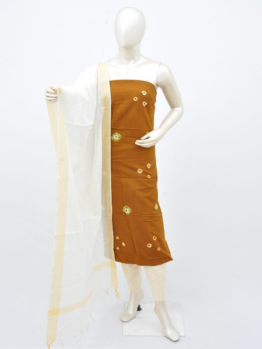 Batik Cotton Dress Material Plain Dupatta and Bottom [D30217010]