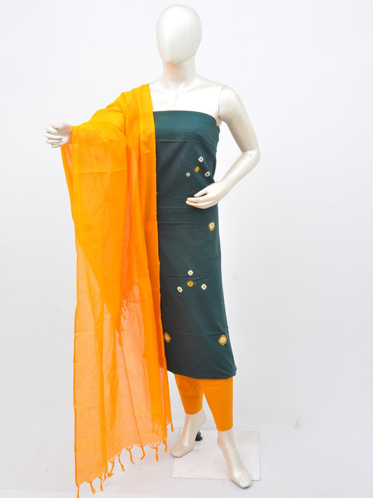 Batik Cotton Dress Material Plain Dupatta and Bottom [D30217022]