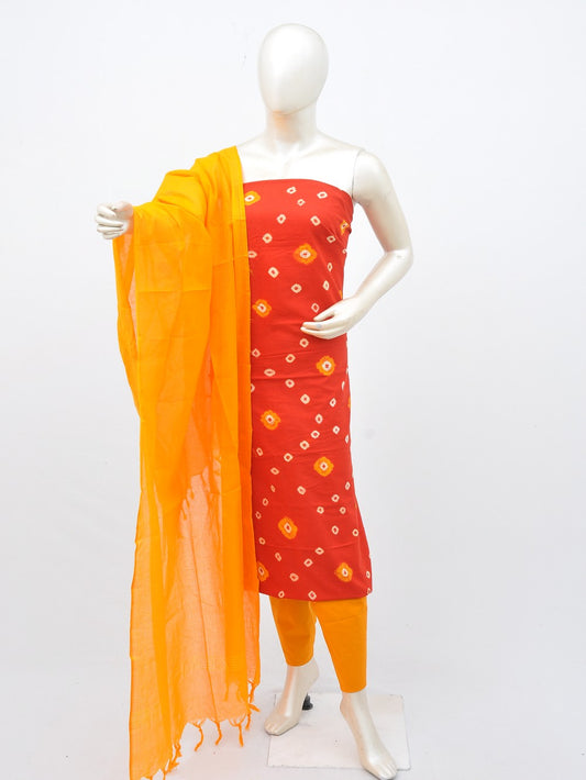 Batik Cotton Dress Material Plain Dupatta and Bottom [D30217023]