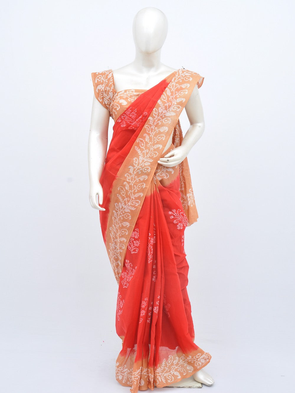 Batik Pure Cotton Saree [D20628021]