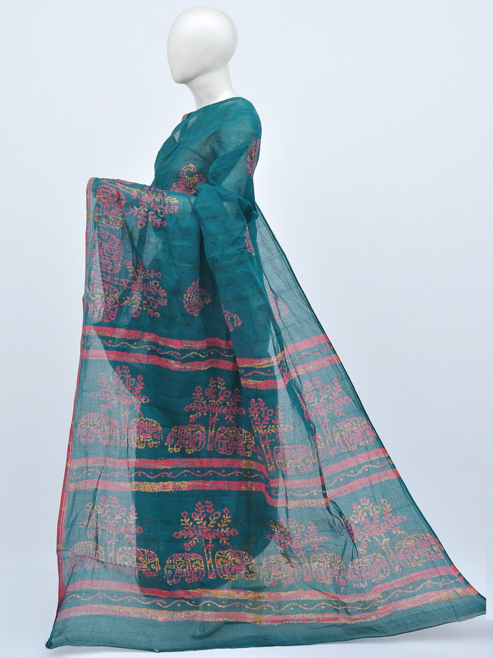 Batik Pure Cotton Saree [D20629006]