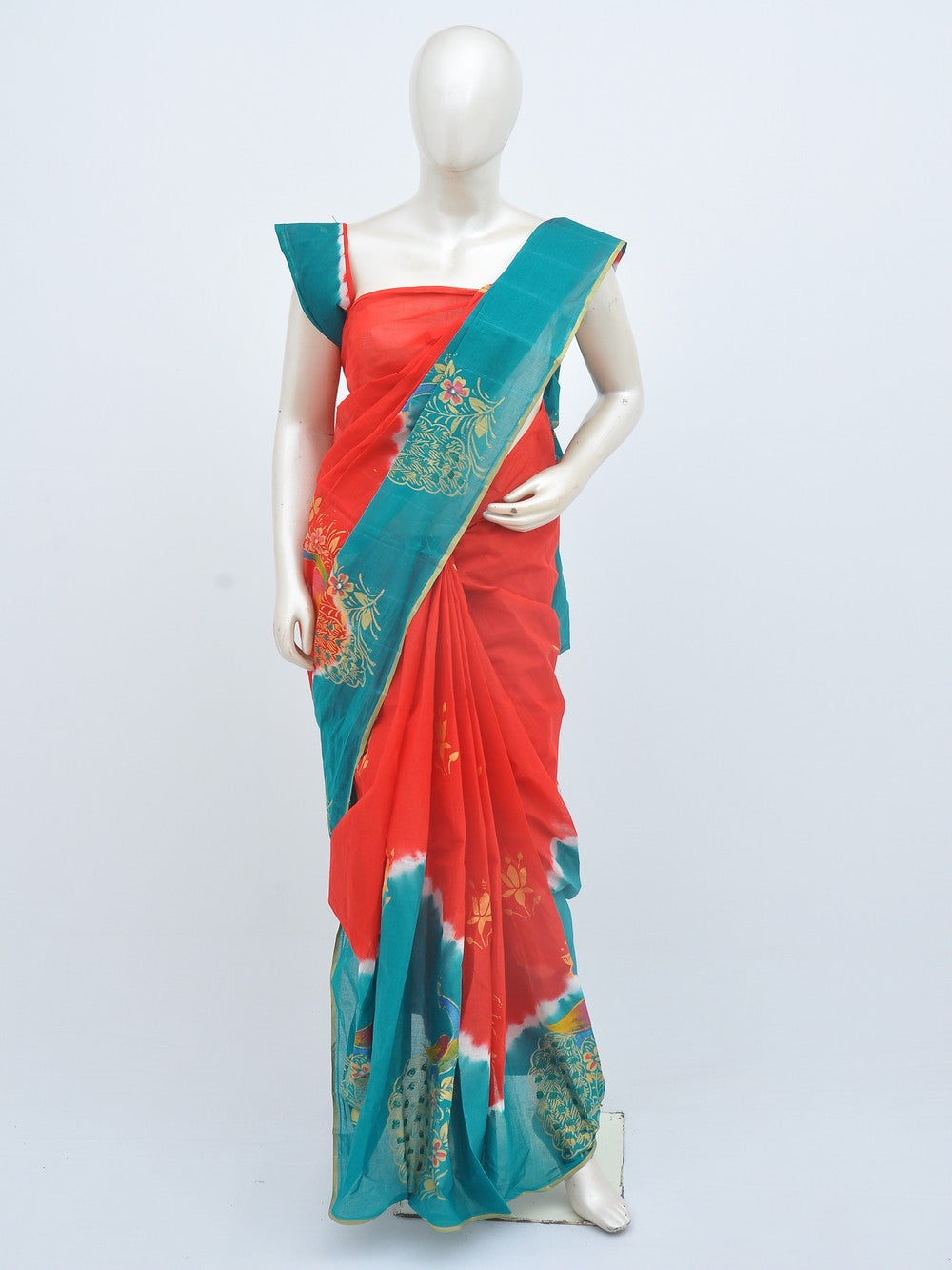 Batik Pure Cotton Saree [D21203014]