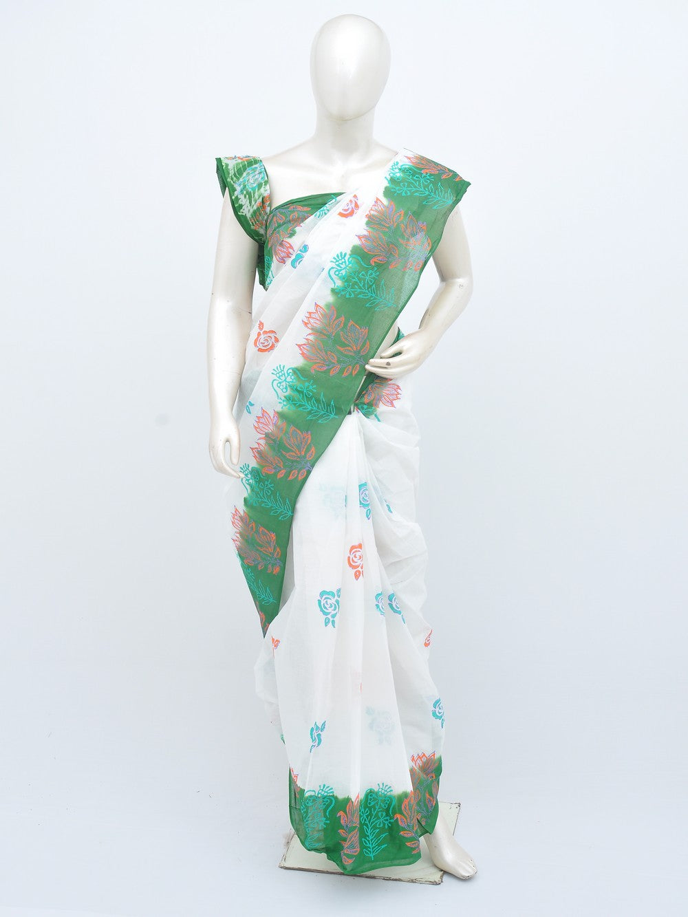 Batik Pure Cotton Saree [D21206036]