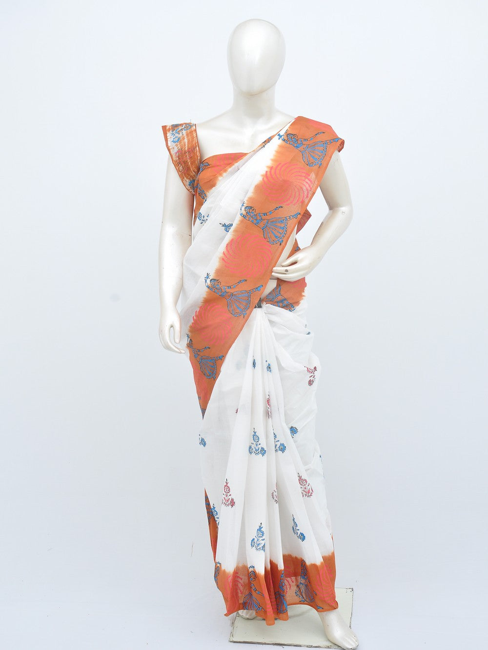 Batik Pure Cotton Saree [D21206038]