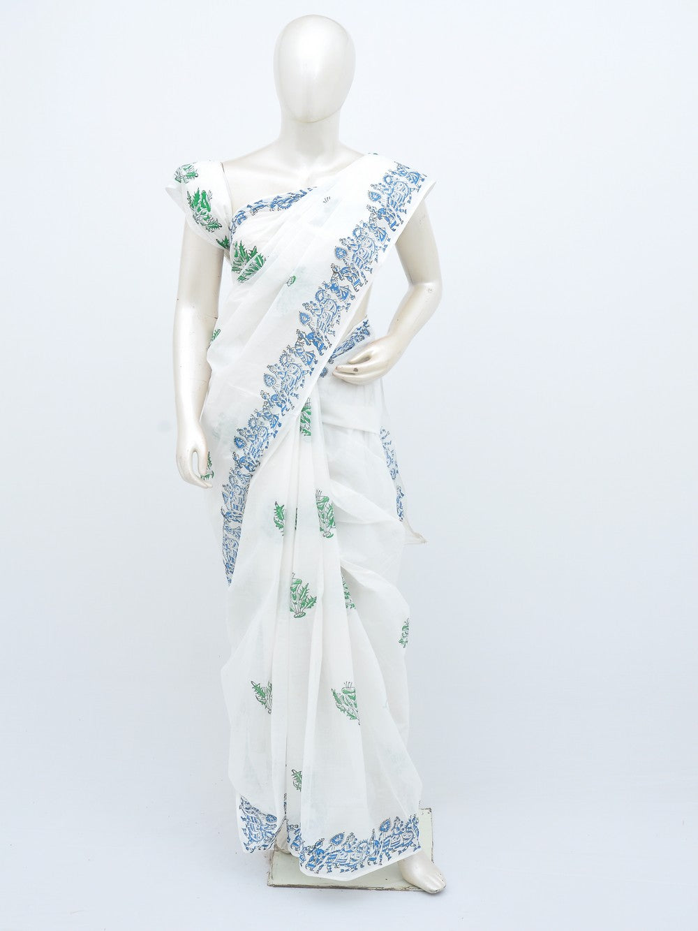 Batik Pure Cotton Saree [D21206052]