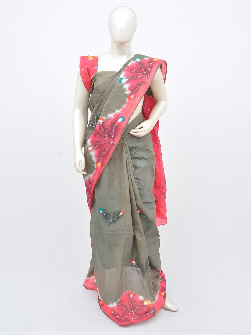 Batik Pure Cotton Saree [D30224012]