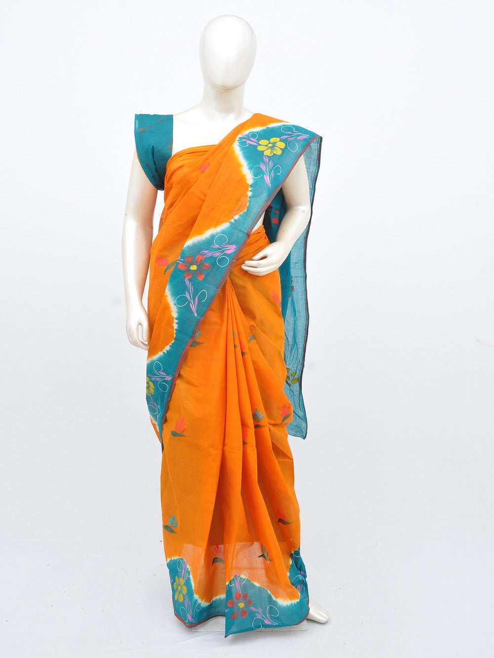 Batik Pure Cotton Saree [D30224018]