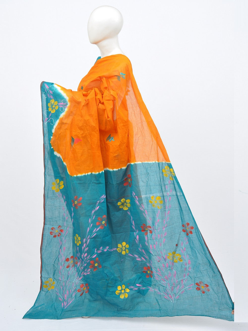 Batik Pure Cotton Saree [D30224018]