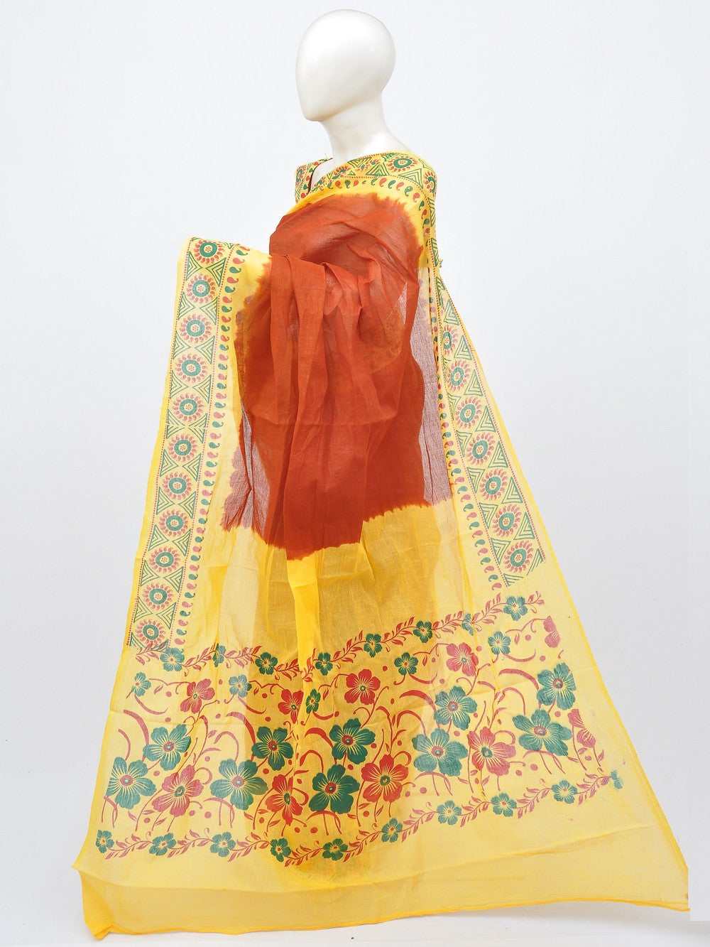 Batik Pure Cotton Saree [D30227007]