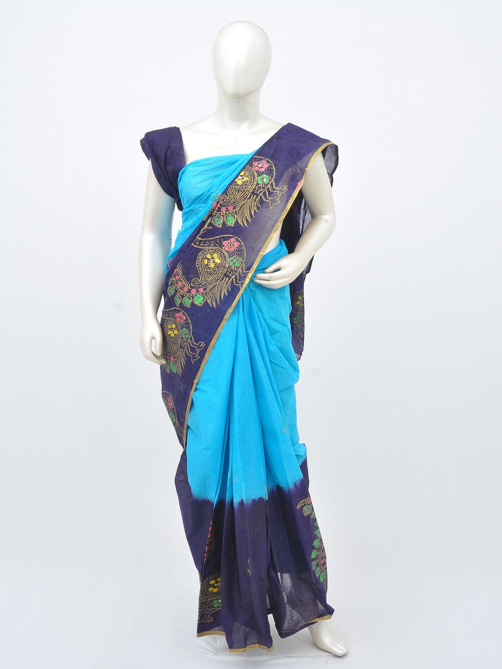 Batik Pure Cotton Saree [D30227011]