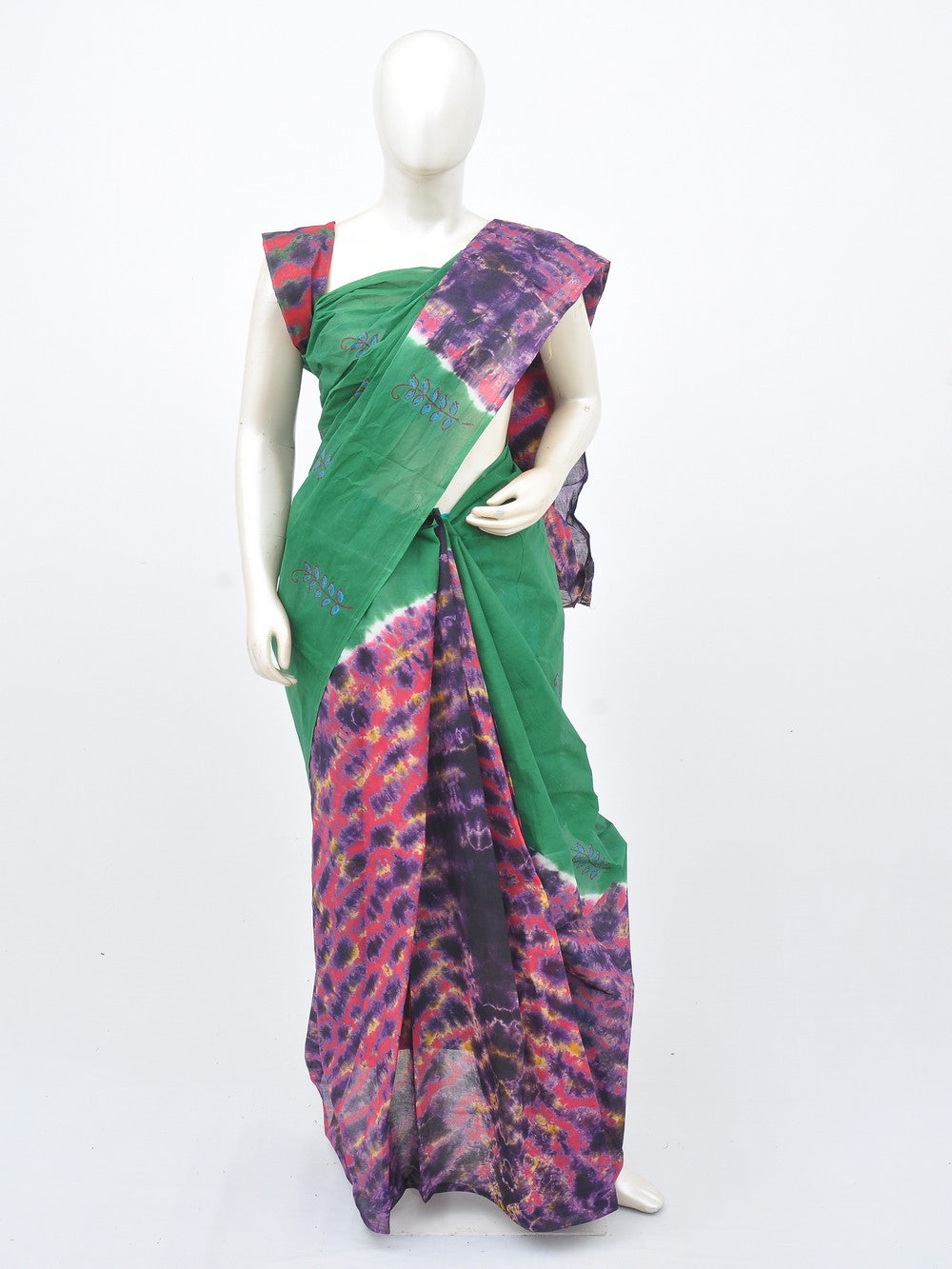 Batik Pure Cotton Saree [D30227043]