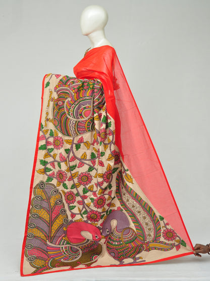 Chanderi Cotton-Silk Kalamkari Design Sarees [D801100106]