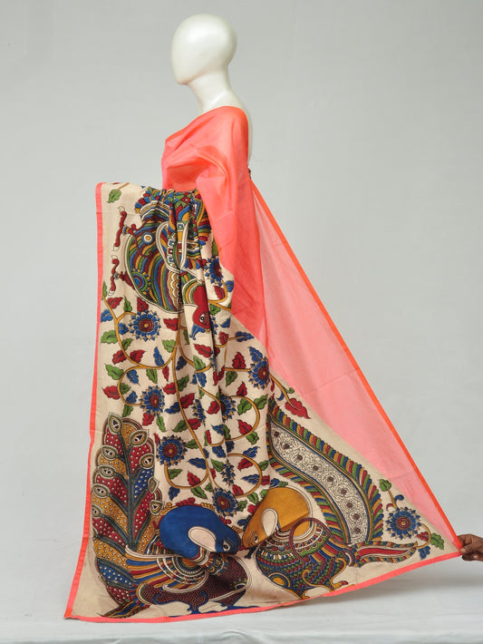 Chanderi Cotton-Silk Kalamkari Design Sarees [D801100107]