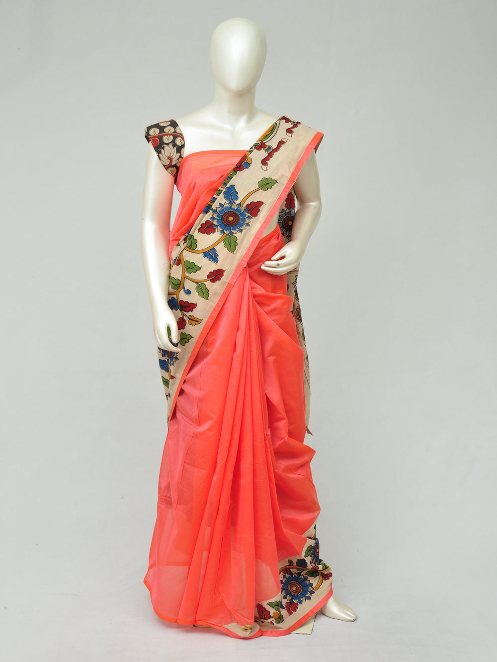 Chanderi Cotton-Silk Kalamkari Design Sarees [D801100107]