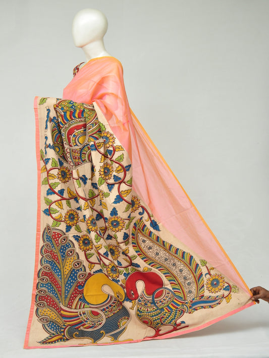 Chanderi Cotton-Silk Kalamkari Design Sarees [D801100109]