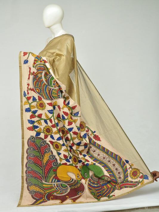 Chanderi Cotton-Silk Kalamkari Design Sarees [D801100110]