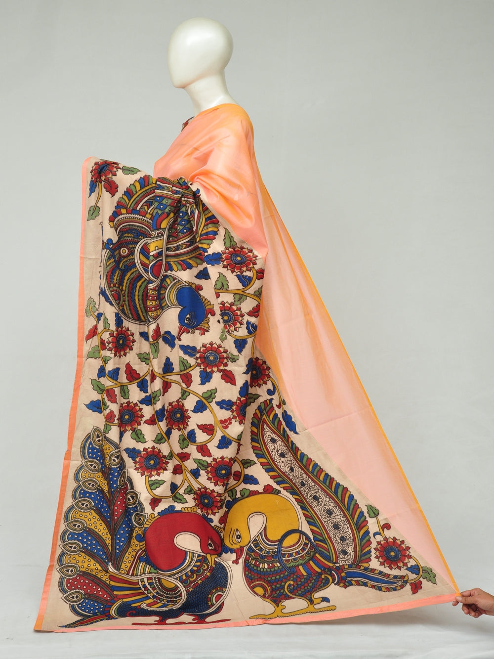 Chanderi Cotton-Silk Kalamkari Design Sarees [D80111113]