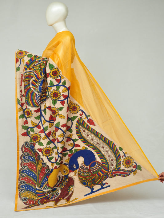 Chanderi Cotton-Silk Kalamkari Design Sarees [D80111114]