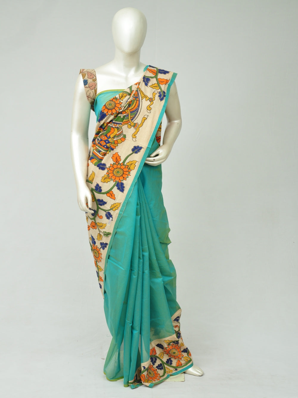 Chanderi Cotton-Silk Kalamkari Design Sarees [D80303031]