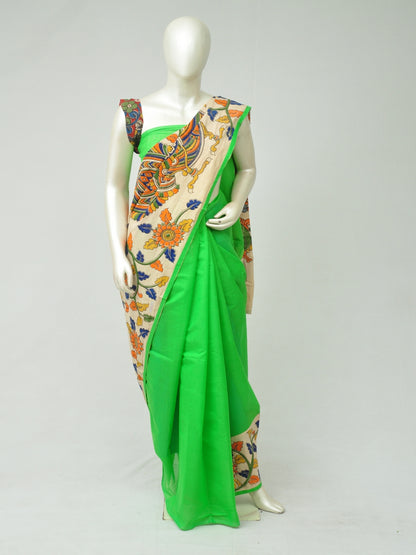 Chanderi Cotton-Silk Kalamkari Design Sarees [D80303036]