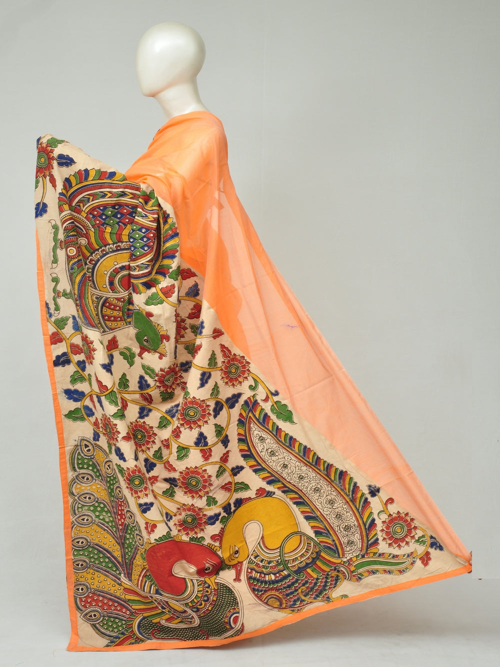 Chanderi Cotton-Silk Kalamkari Design Sarees [D80303052]