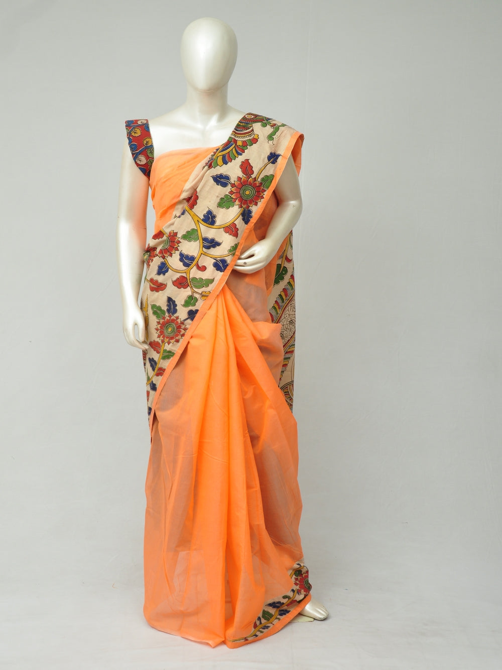 Chanderi Cotton-Silk Kalamkari Design Sarees [D80303052]