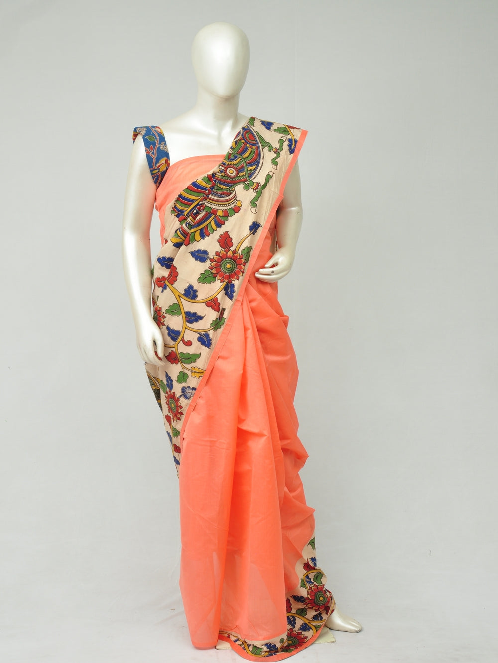 Chanderi Cotton-Silk Kalamkari Design Sarees [D80303057]