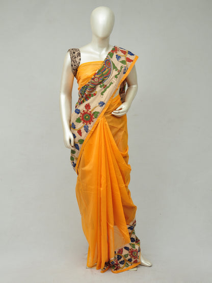 Chanderi Cotton-Silk Kalamkari Design Sarees [D80327385]