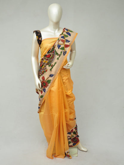 Chanderi Cotton-Silk Kalamkari Design Sarees [D80327391]