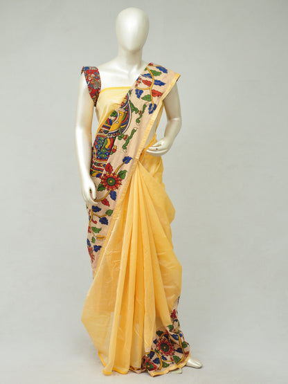 Chanderi Cotton-Silk Kalamkari Design Sarees [D80327394]