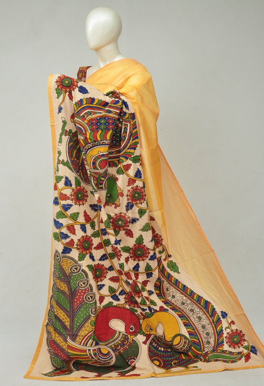 Chanderi Cotton-Silk Kalamkari Design Sarees [D80327395]