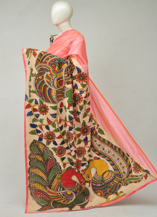 Chanderi Cotton-Silk Kalamkari Design Sarees [D80327396]