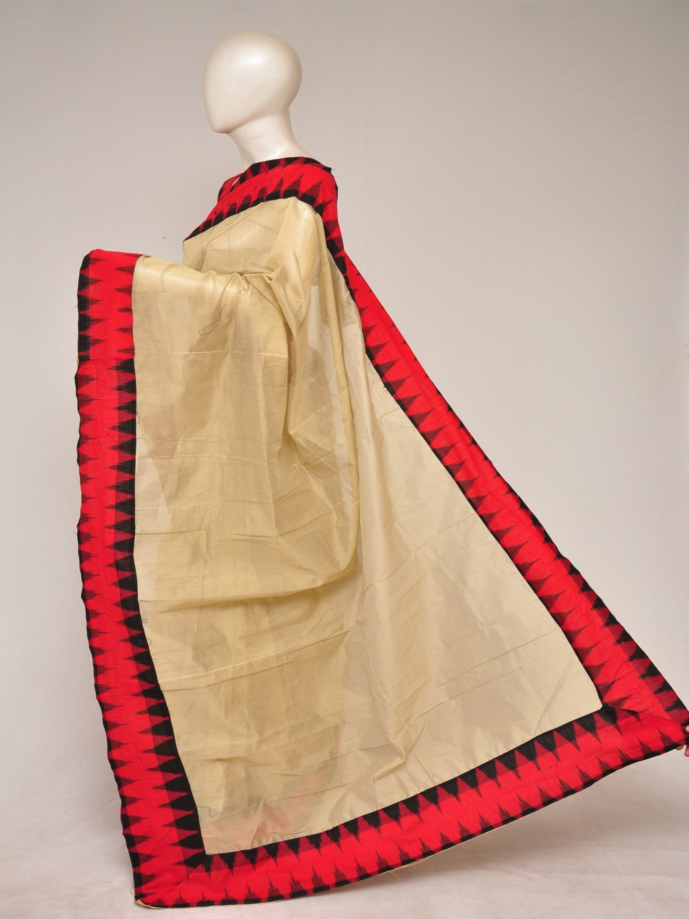 Ikkat Chanderi Silk Sarees [D80126154]