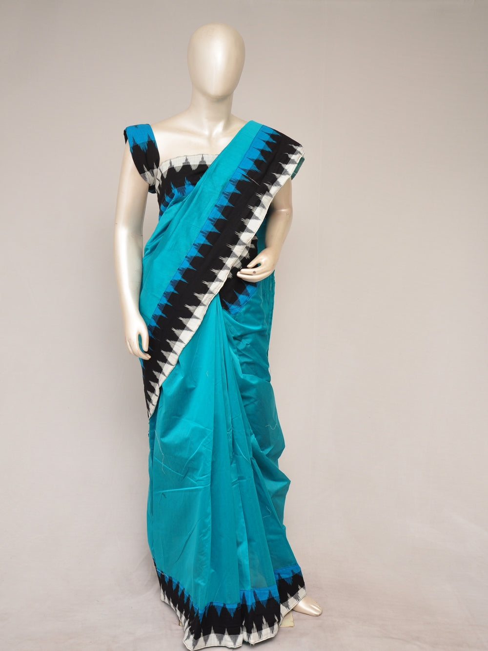 Ikkat Chanderi Silk Sarees [D80126155]