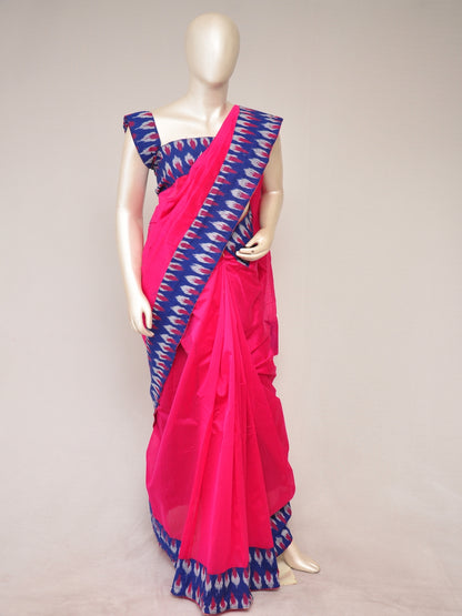 Ikkat Chanderi Silk Sarees [D80126157] - DressesForWomen.IN