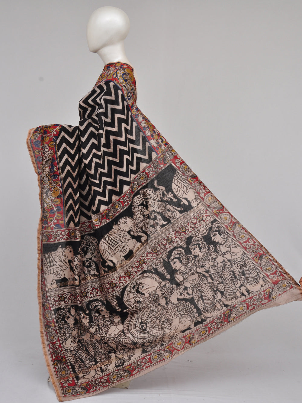 Chanderi Kalamkari  Silk Sarees  [D61216003]