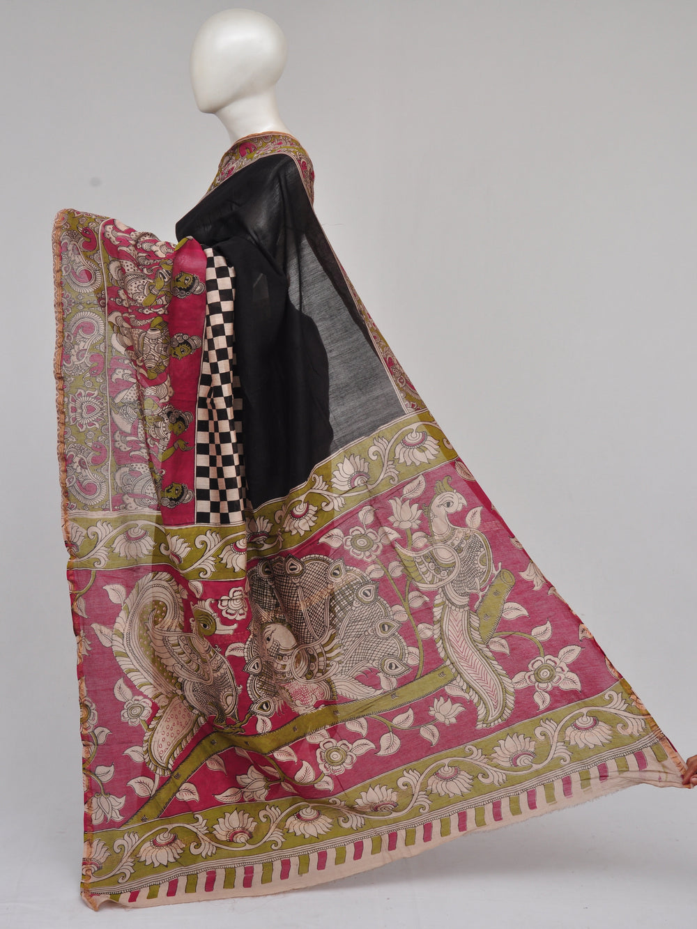 Chanderi Kalamkari  Silk Sarees  [D61216006] - DressesForWomen.IN