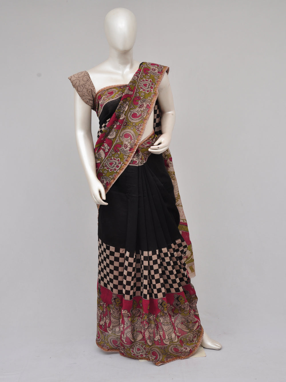 Chanderi Kalamkari  Silk Sarees  [D61216006] - DressesForWomen.IN