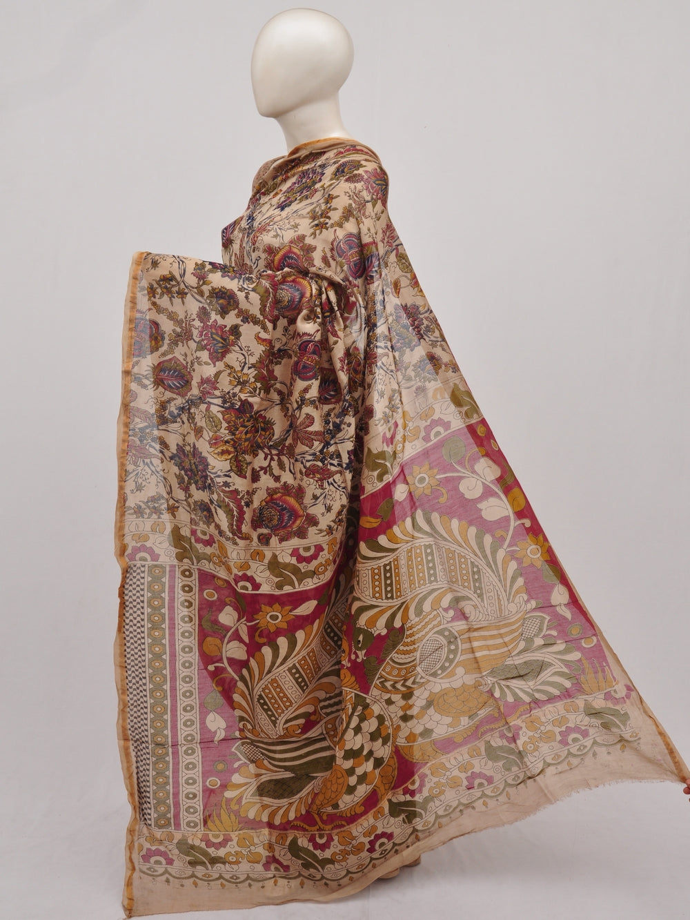 Chanderi Kalamkari  Silk Sarees  [D90404012]