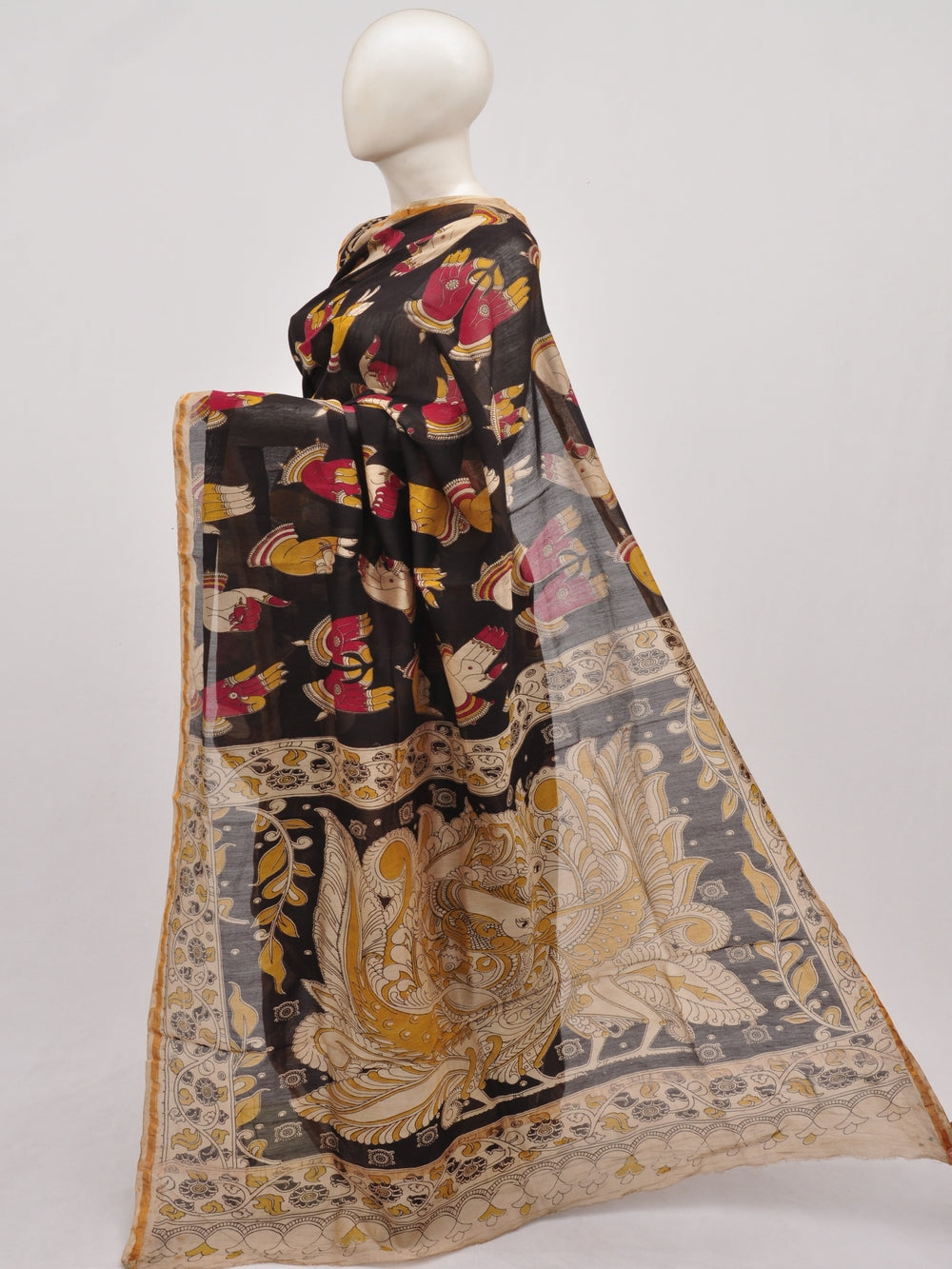 Chanderi Kalamkari  Silk Sarees  [D90404019]