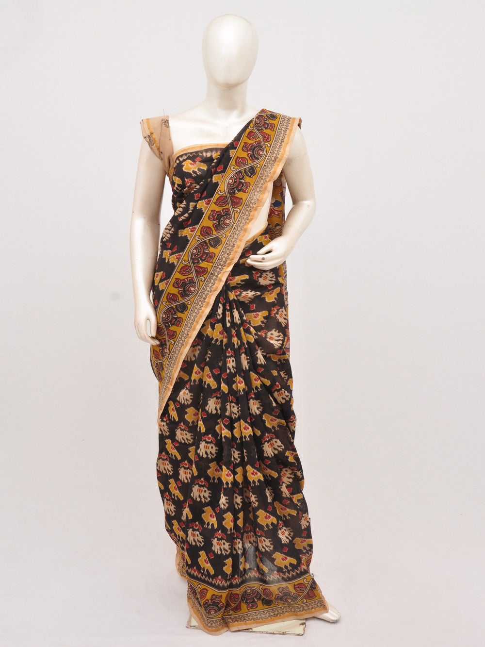 Pichwai Kalamkari Chanderi Saree