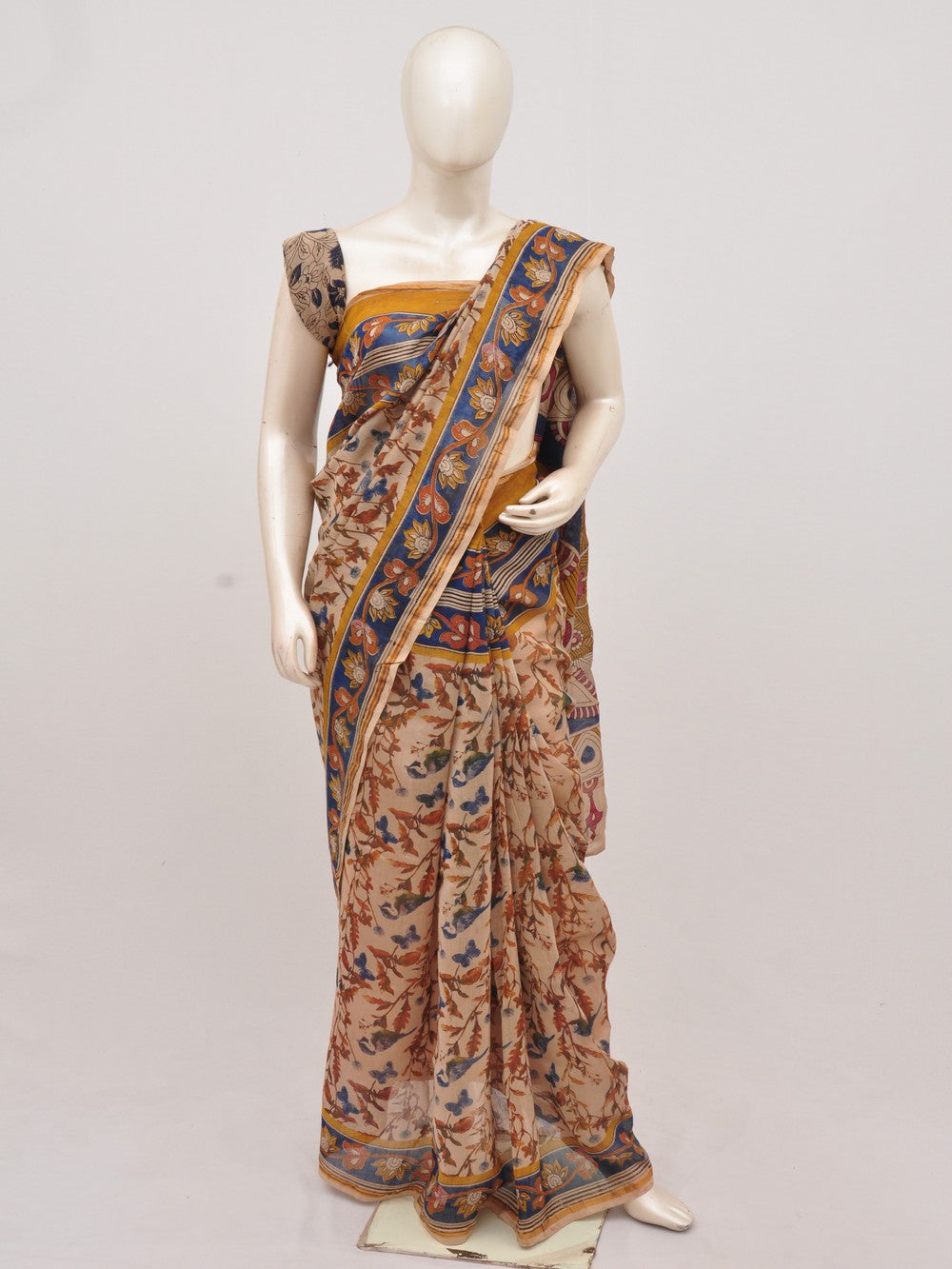 Chanderi Kalamkari  Silk Sarees  [D91020068]