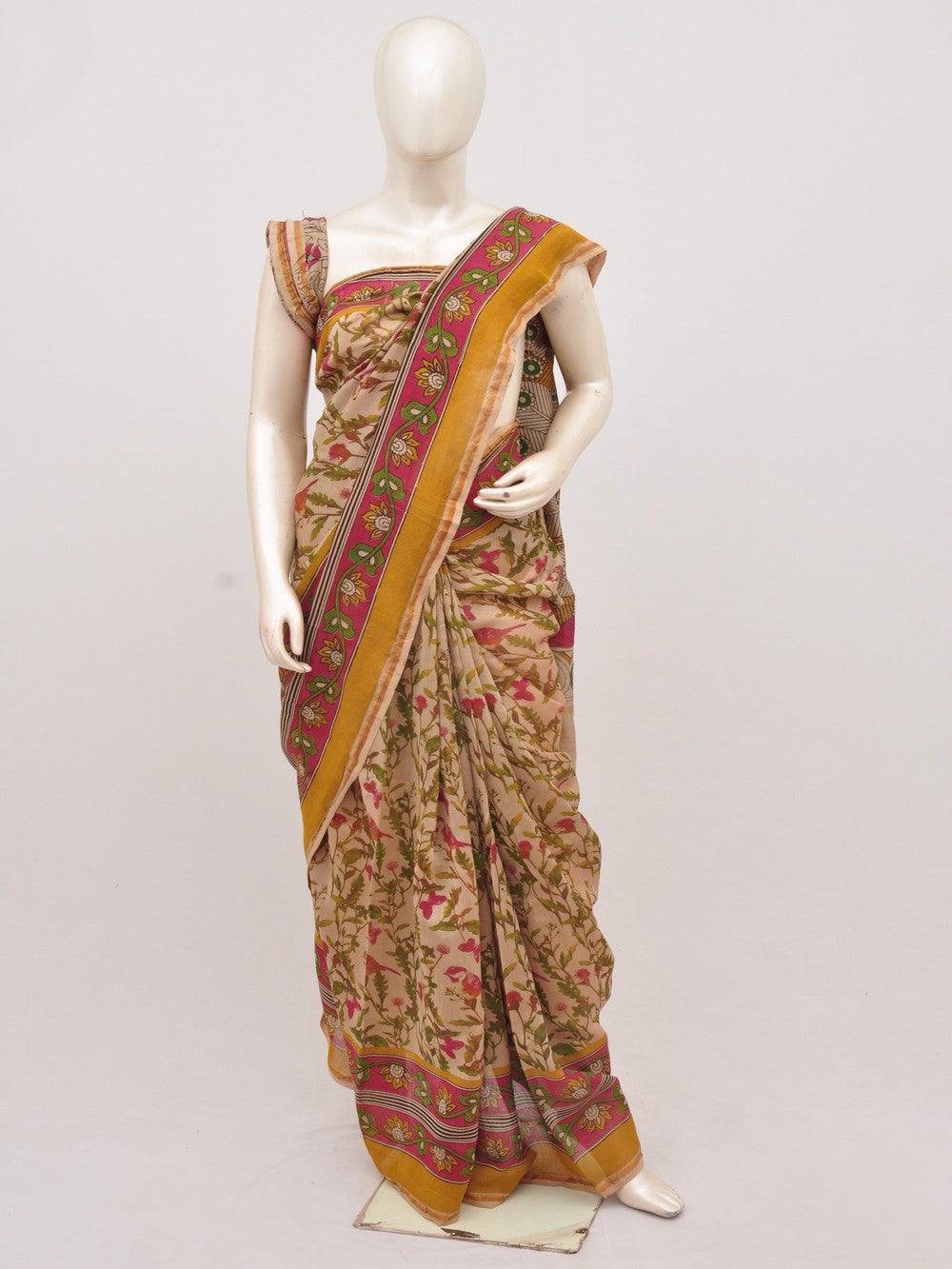 Chanderi Kalamkari  Silk Sarees  [D91020069]