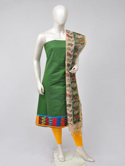 Chanderi Silk Dupatta Ikat Patch Dress Material [D70528002]