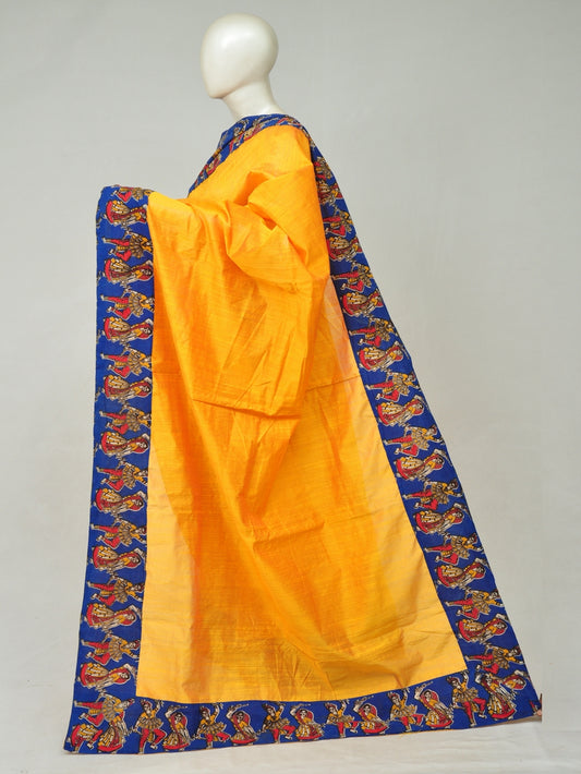 Chanderi Silk Kalamkari Patch Sarees  [D80115007]