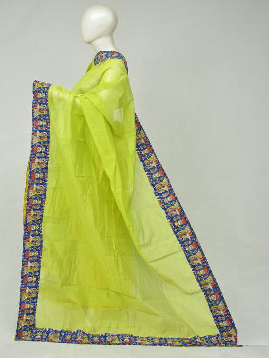 Chanderi Silk Kalamkari Patch Sarees  [D80115008]