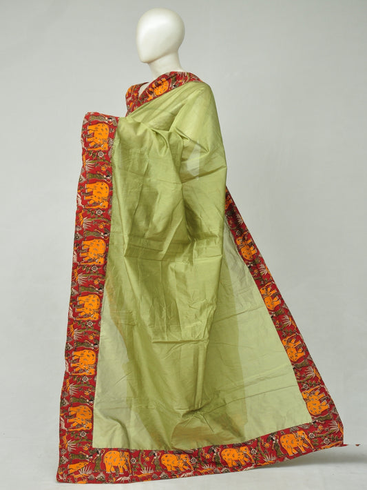 Chanderi Silk Kalamkari Patch Sarees  [D80115009]